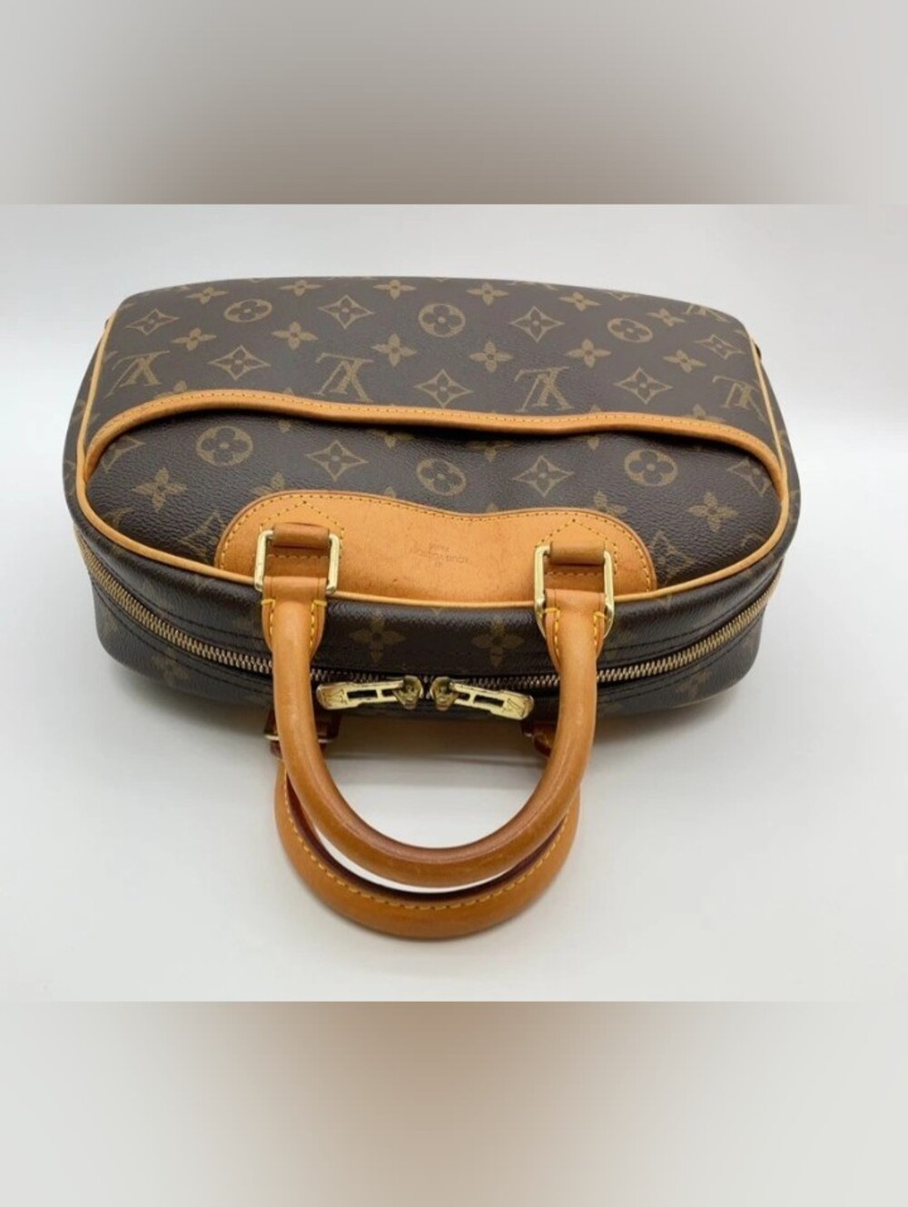NOT FOR SALE! Louis Vuitton Monogram Trouville M42228 Handbag W/DB Cards - Picture 13 of 14